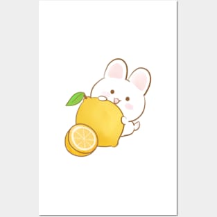 Squeeze the day Lemon Bunny Posters and Art